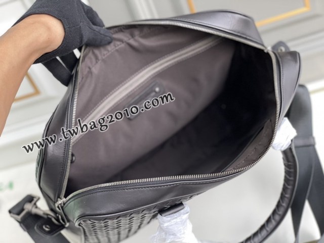 Bottega veneta高端男包 98052 寶緹嘉手工編織原廠進口胎牛皮男士手袋 BV經典款男士手提公事包  gxz1371